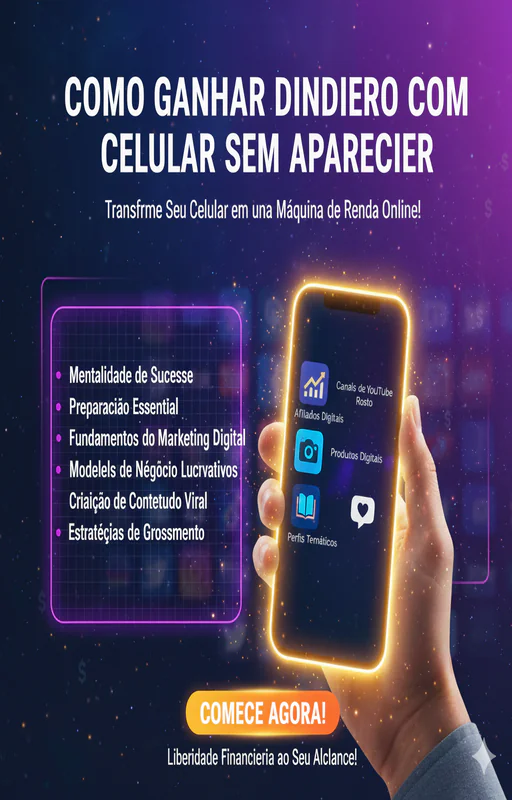 Como ganhar dinheiro com celular sem aparecer.