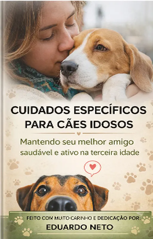 Cuidados específicos para cães idosos. - Capa do e-book