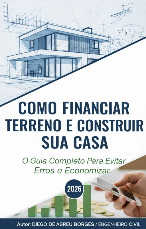 Como Financiar Terreno e Construir Sua Casa - 2026 - Capa do e-book
