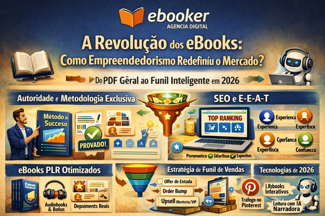 A Revolução dos eBooks: Como o Empreendedorismo  Redefiniu o Mercado